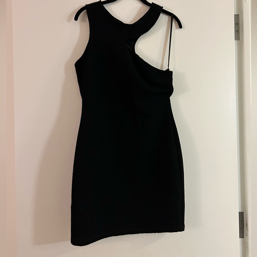 BCBGeneration black asymmetrical mini dress